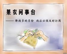 降雨多的月份  雨后必须及时打药